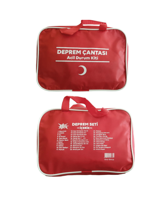 Okul Deprem Çantası Okul Deprem Çantası